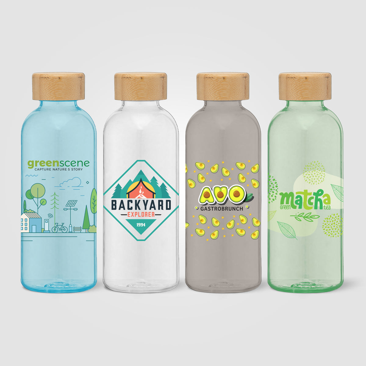 Strom – 650ml rPET Water Bottle with Bamboo Lid