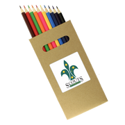 10 PK Natural Wood Full Size Colouring Pencil