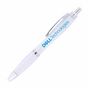 Plastic Pen Ballpoint Frosted Cara - Blue Ink